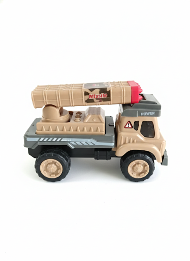 Military Missile Launcher Truck Toy for Kids – Army Vehicle Toy with Rotating Launcher