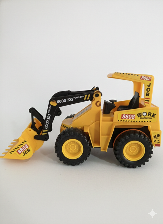 Heavy Duty Plastic Bulldozer Toy for Boys (Yellow)