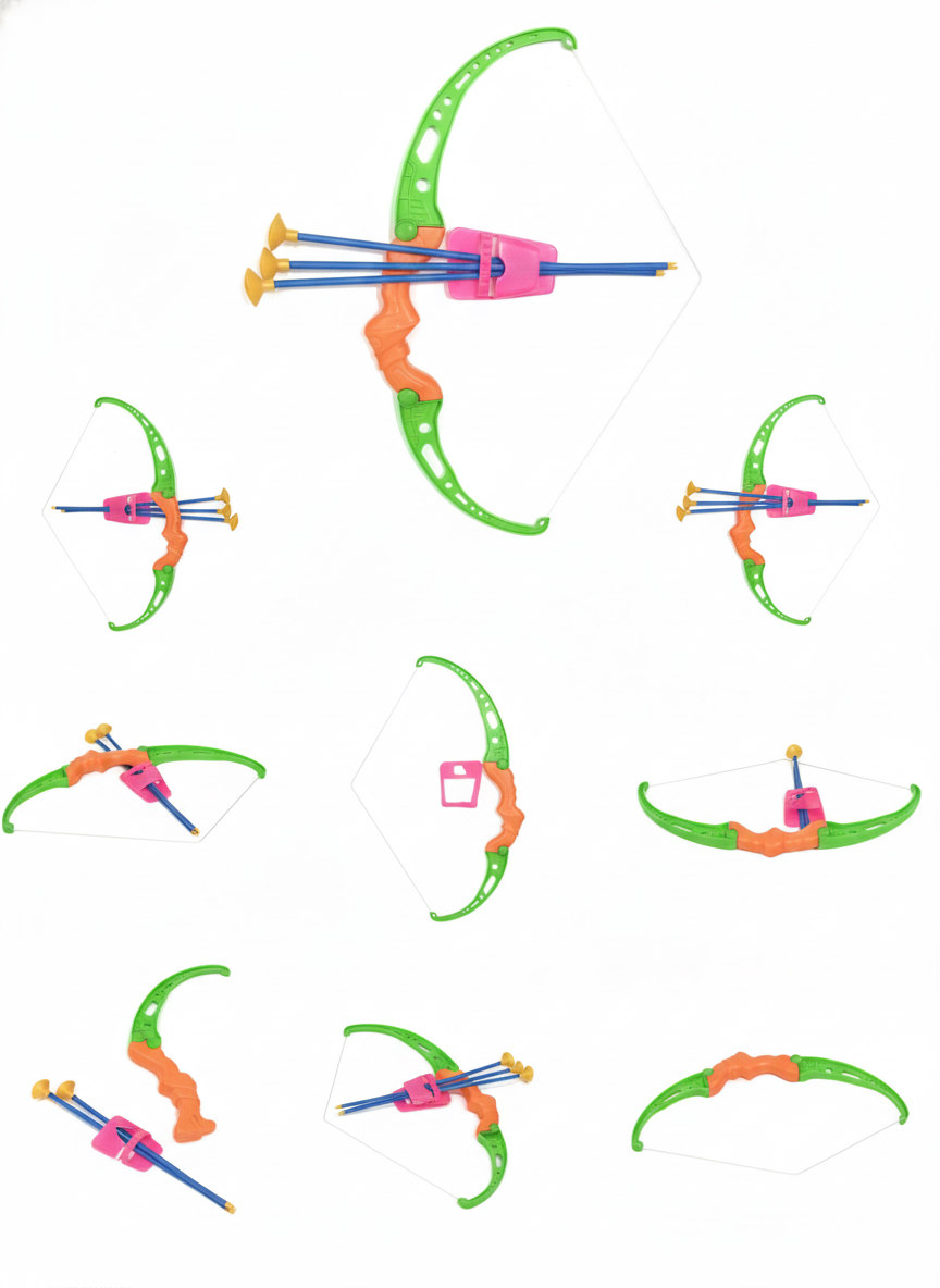 Kids Bow and Arrow Toy Set with 3 Suction Cup Arrows