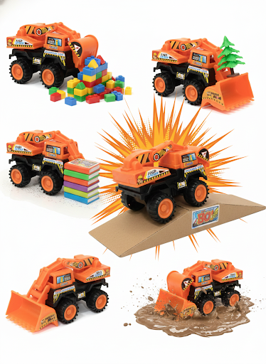 Construction Crane Toy Truck for Kids