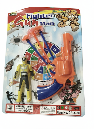 Kids Toy Gun Set with Suction Darts & Target Board