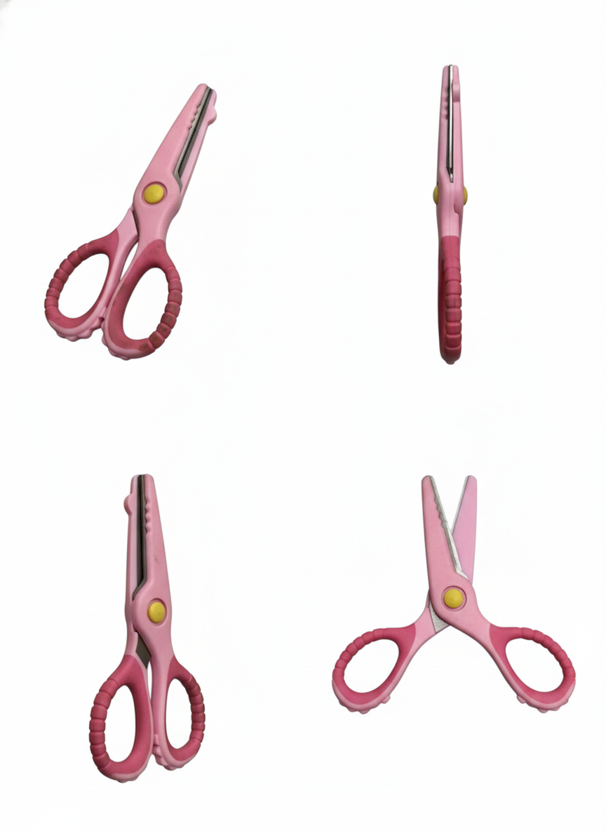 afe School Scissors for Kids Art & Craft (Pink)
