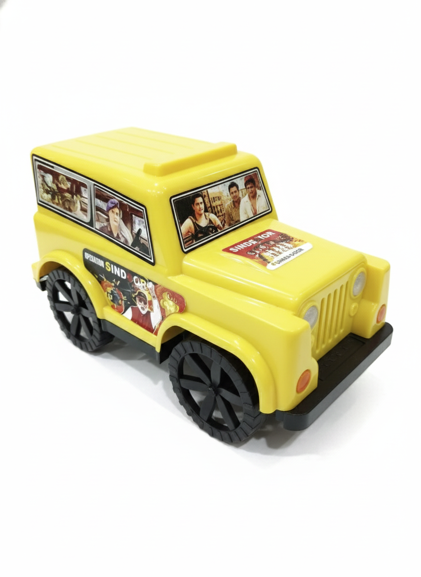 Kids Pull Back Toy Car Jeep – Friction Powered Mini Jeep Car Toy for Boys &amp; Girls