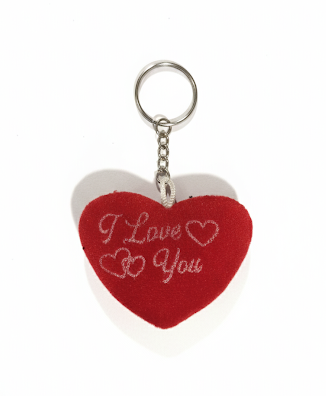 Red Heart Shape “I Love You” Keychain | Cute Romantic Key Ring for Car, Bike & Home Keys