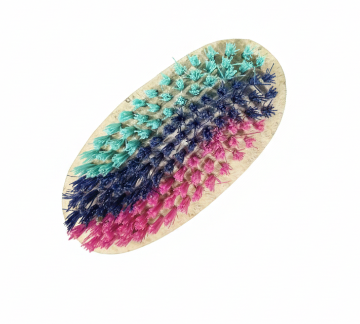 Wooden Body Bath Brush with Soft & Medium Bristles