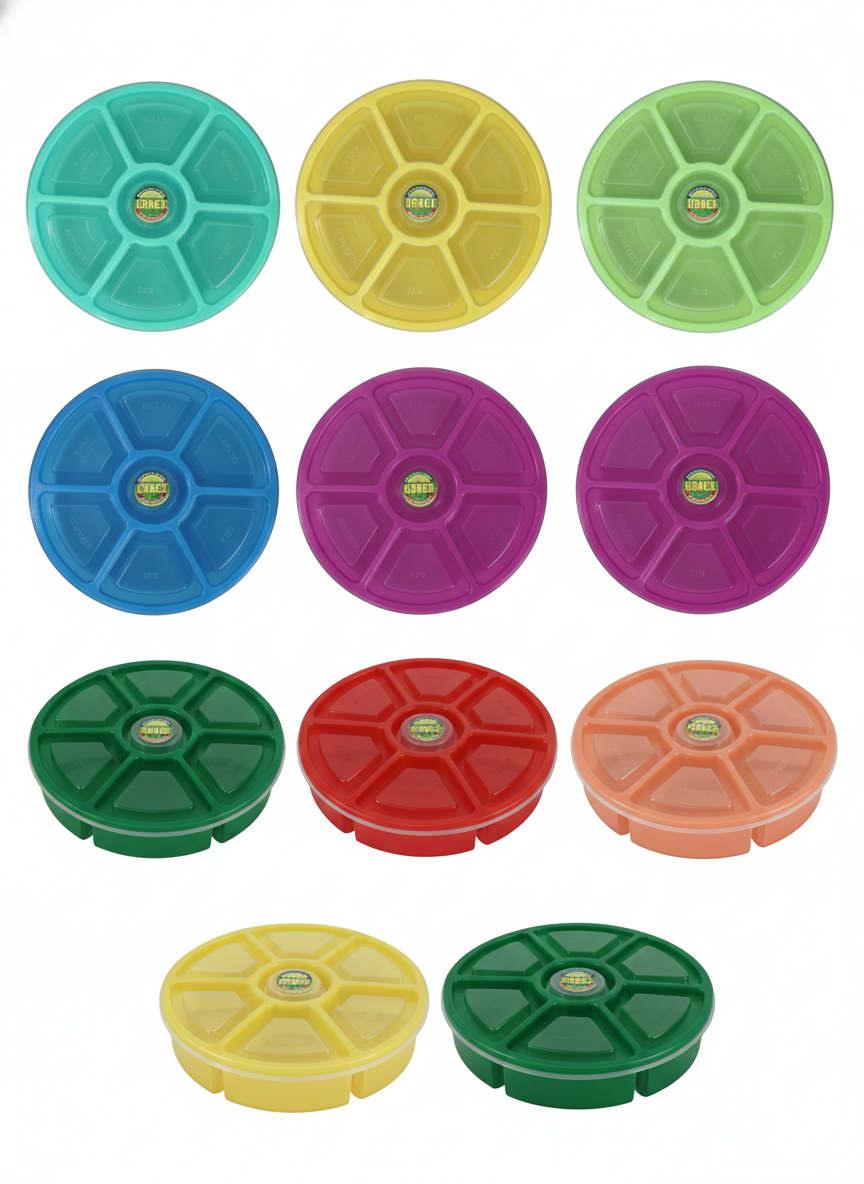 Plastic Masala Box 7 Compartments