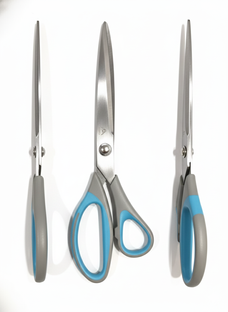 tainless Steel Scissors for Office & Home – Sharp Multipurpose Cutting Scissors with Comfortable Grip – Paper, Craft & Fabric Scissors