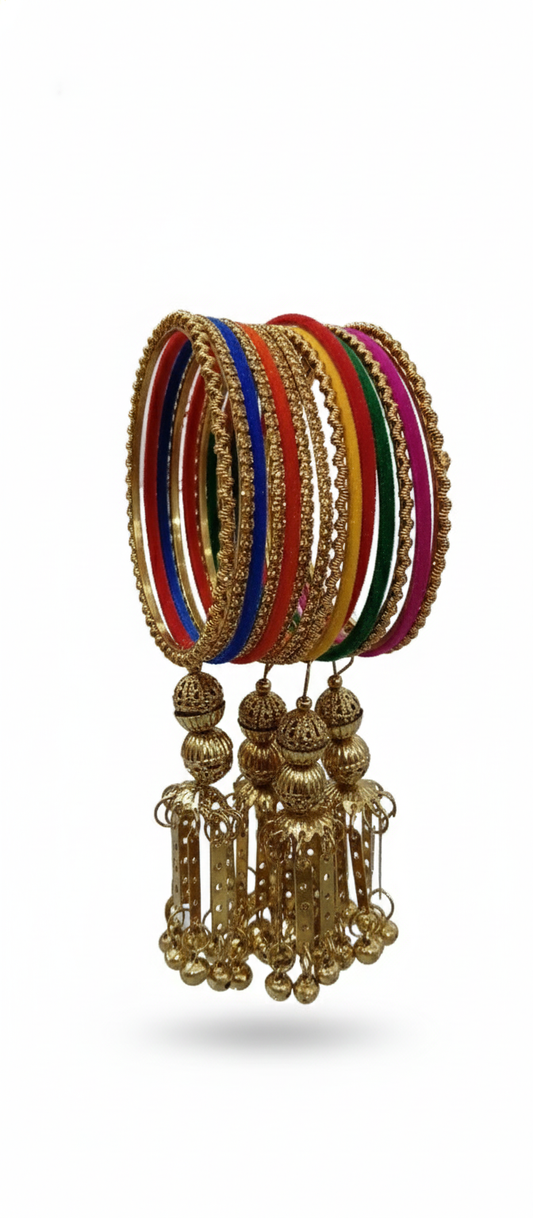 Ethnic Punjabi Bridal Bangle Set for Festivals, Karwa Chauth, Mehndi & Party Wear