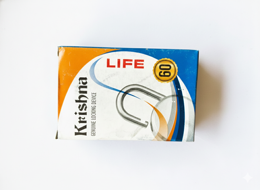 KRISHNA 45mm Heavy Duty Steel Padlock with 3 Keys | Strong Security Lock for Door, Gate, Locker, Cabinet & Shop Use