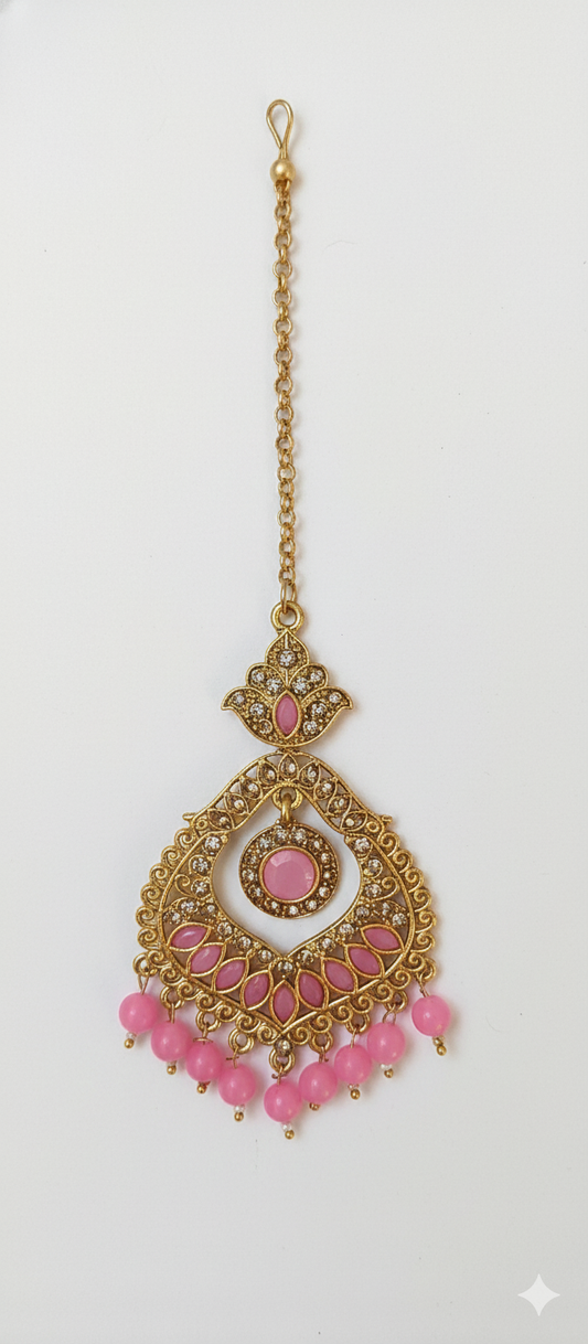 Bridal Matha Patti Headpiece for Wedding, Party & Festive Wear