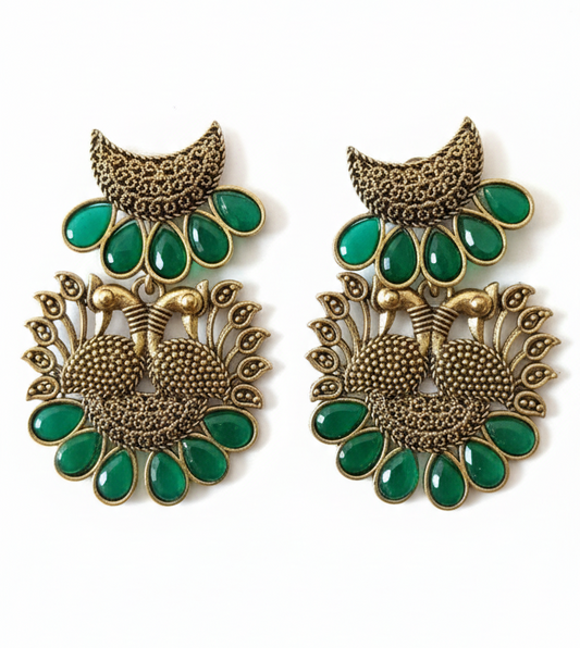 Traditional Dome Drop Dangle Earrings