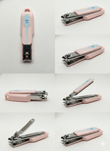 ail Clipper for Men & Women – Stainless Steel Nail Cutter with Anti-Slip Grip, Sharp Precision Blades