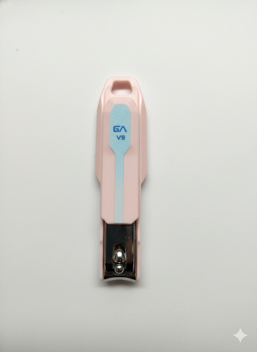Portable Nail Cutter with Catcher | Stainless Steel Sharp Blade Nail Clipper | Anti-Splash Nail Trimmer
