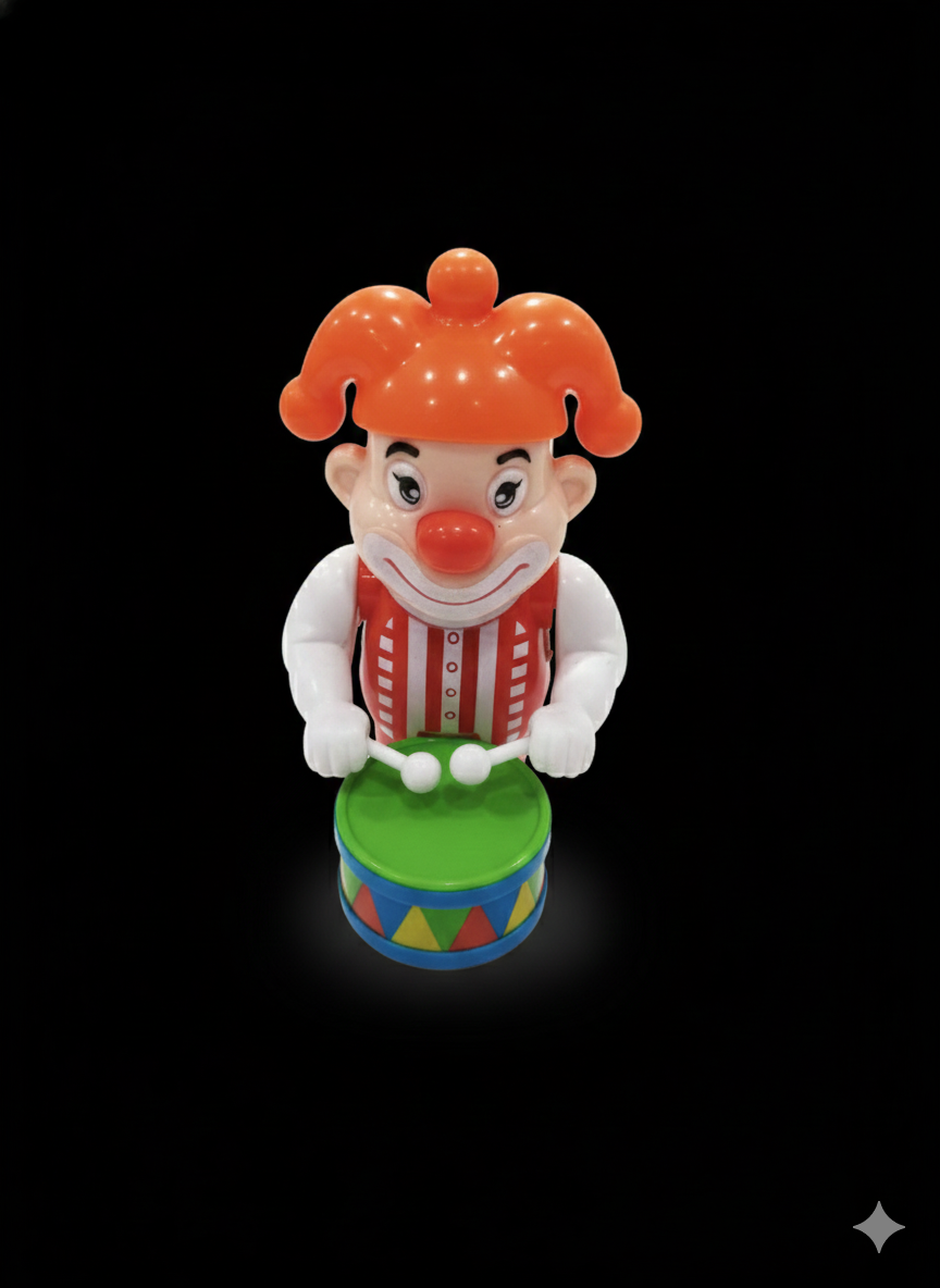 Kids Clown Drummer Toy | Musical Drum Toy for Boys & Girls
