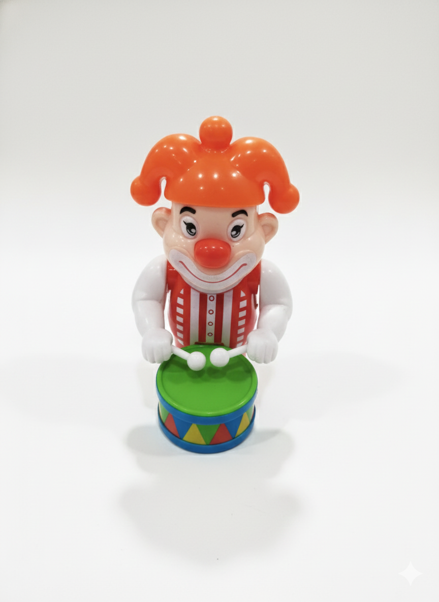 Kids Clown Drummer Toy | Musical Drum Toy for Boys & Girls