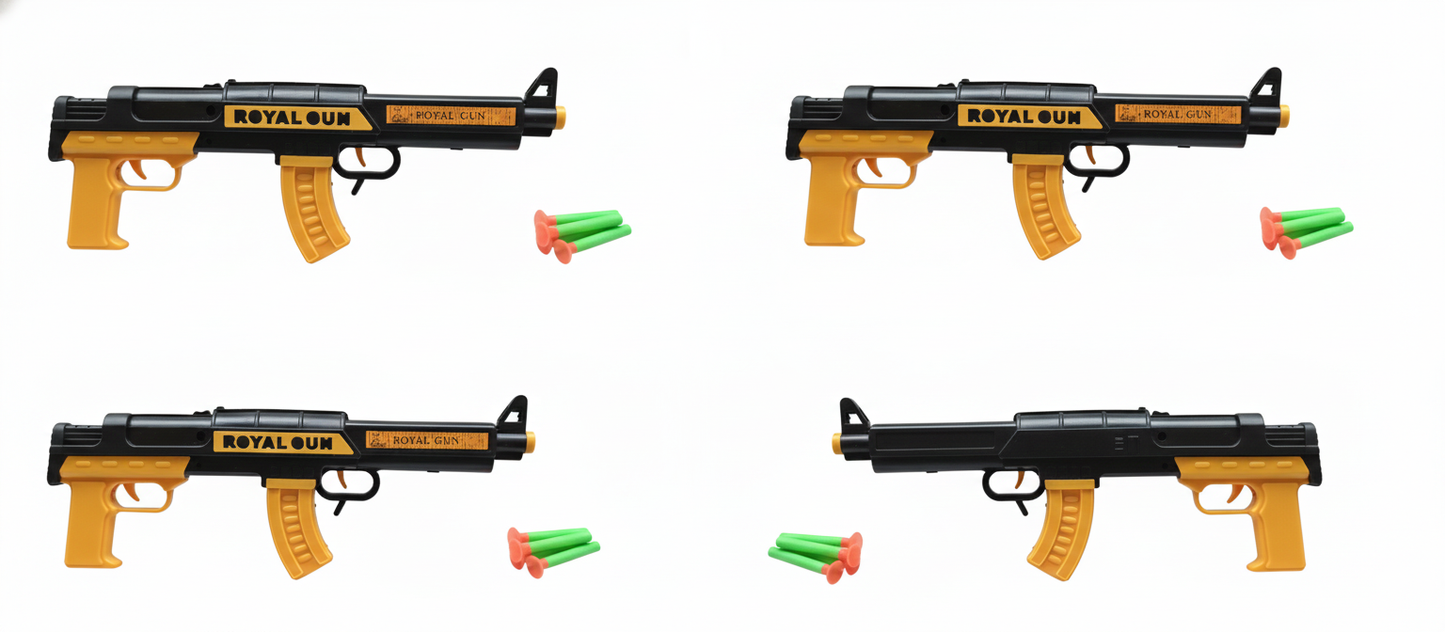 Durable Plastic Shooting Toy Gun, Indoor Outdoor Target Practice Game for Boys & Girls
