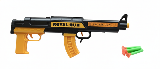 Durable Plastic Shooting Toy Gun, Indoor Outdoor Target Practice Game for Boys & Girls