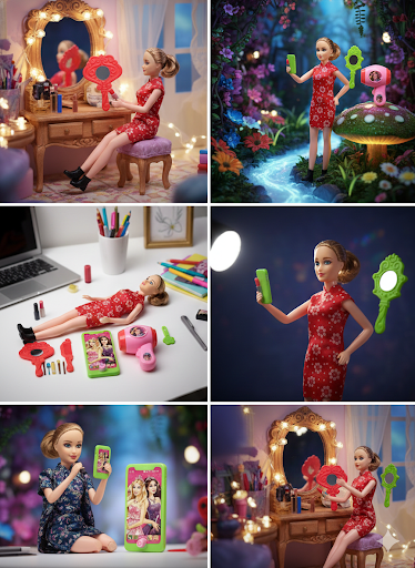 Kids Beauty Makeup Playset with Doll | Pretend Play Salon Kit for Girls