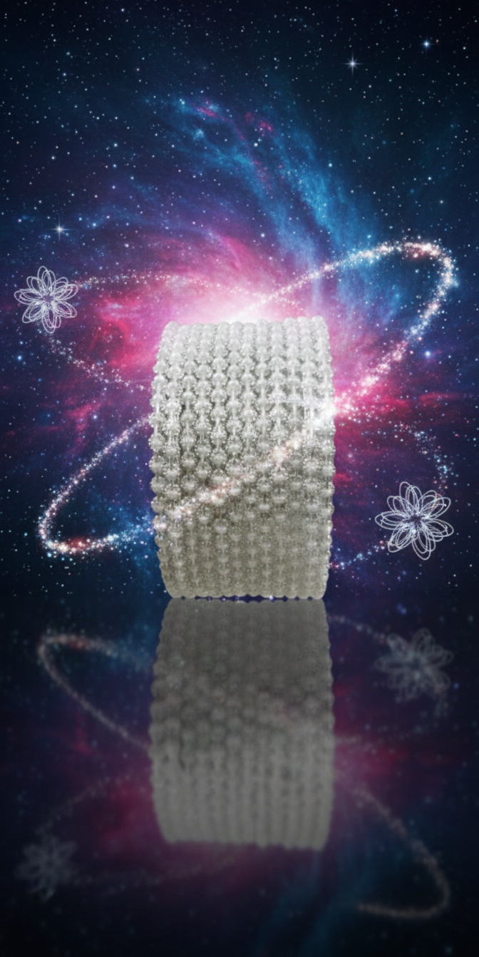 Multi-Row White Pearl Bangle Bracelet for Women