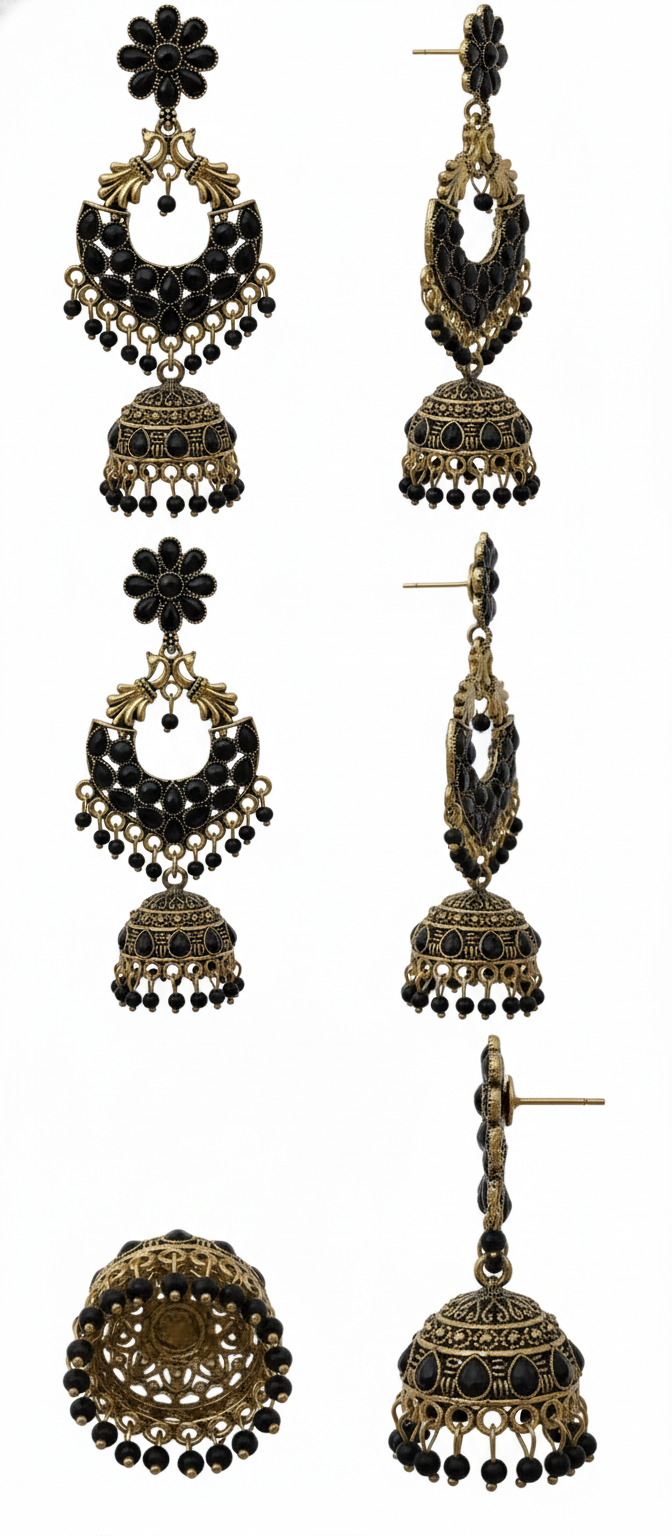 Ethnic Indian Dangle Earrings for Wedding, Party & Festive Wear