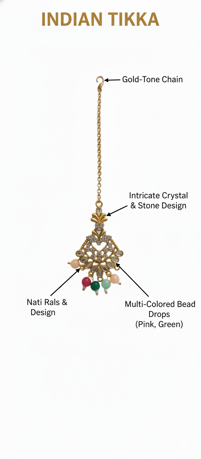Ethnic Bridal Forehead Jewelry for Wedding, Party & Festive Wear