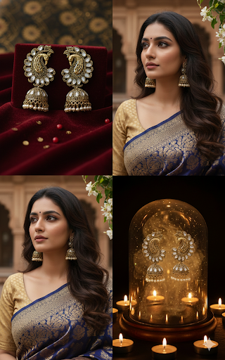 Antique Gold Plated Party & Wedding Jewelry