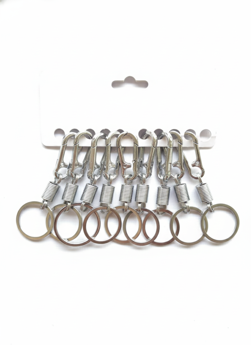 Heavy Duty Spring Hook Key Holders for Keys, DIY Crafts, Bags (Pack of 1)