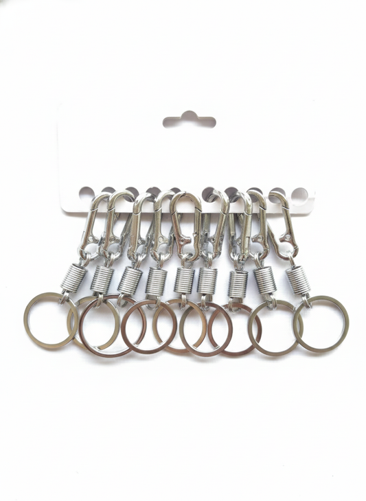 Heavy Duty Spring Hook Key Holders for Keys, DIY Crafts, Bags (Pack of 1)