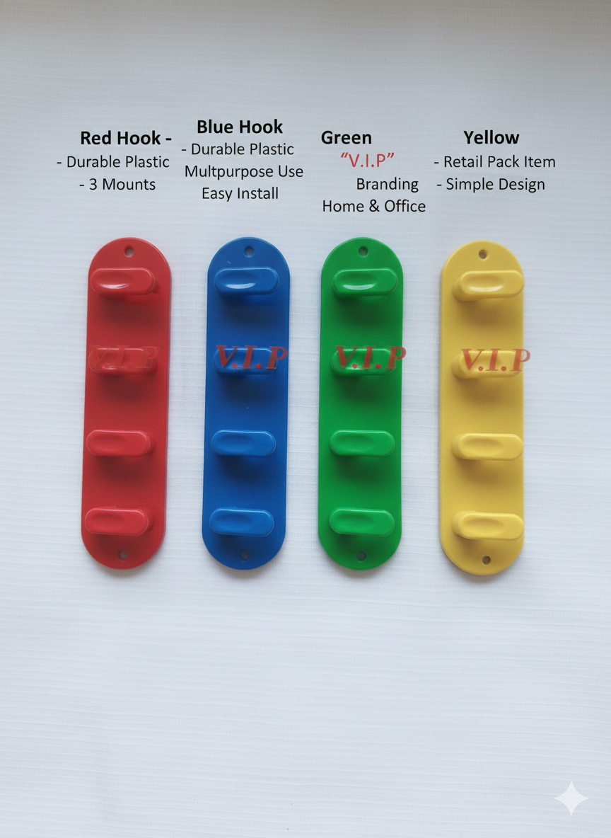 Plastic Wall Hook Organizer 1 pic