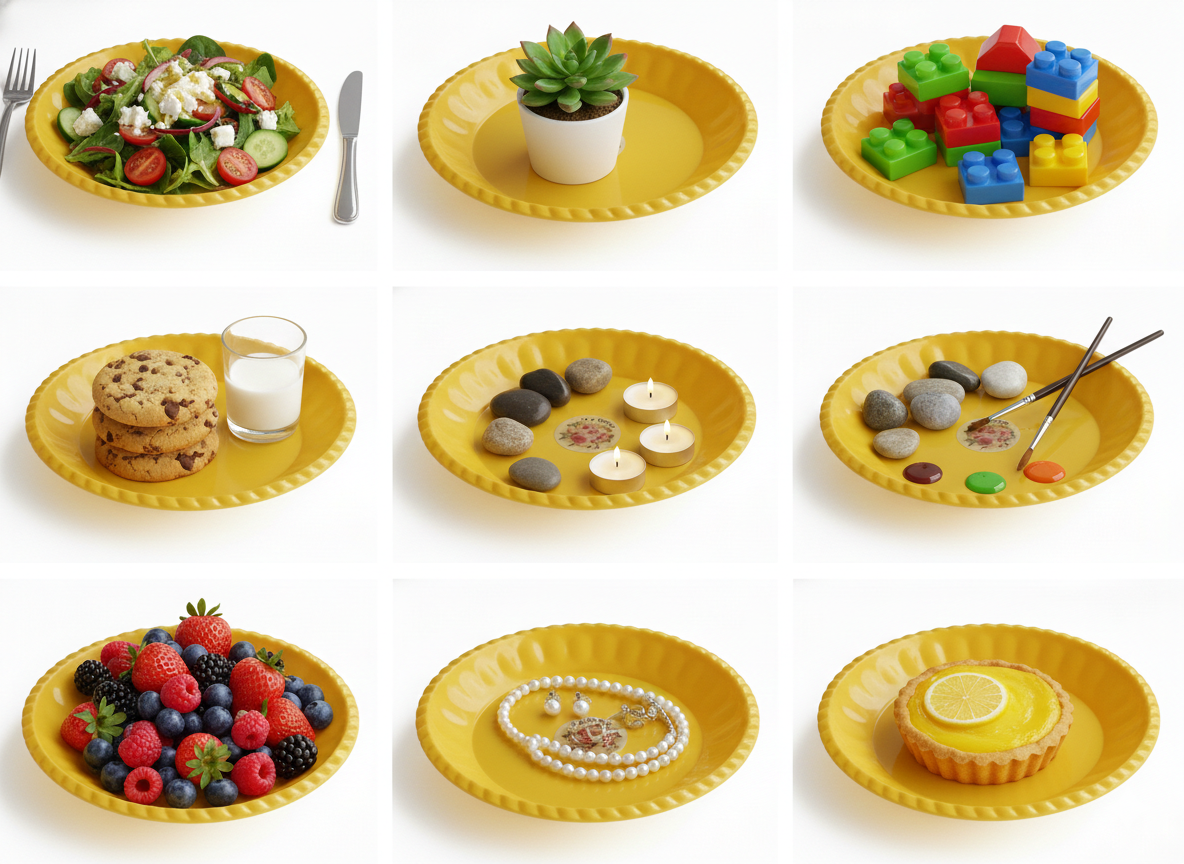 Durable Lightweight Food Grade Dinner Plate with Floral Print