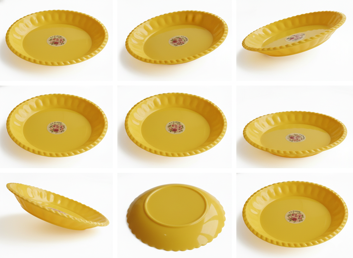 Durable Lightweight Food Grade Dinner Plate with Floral Print
