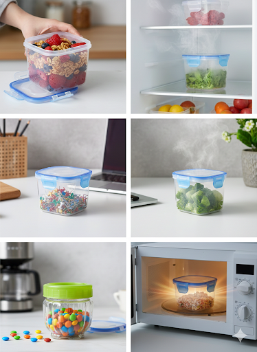 Airtight Food Storage Container with Locking Lid