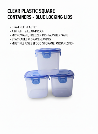 Airtight Food Storage Container with Locking Lid