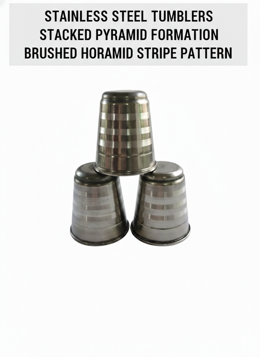 Stainless Steel Tumblers Set – Heavy Gauge Steel Drinking Glasses