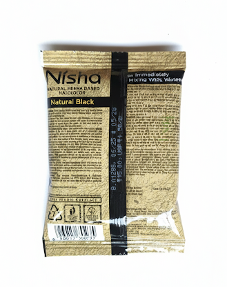 Nisha Herbal Hair Color – Natural Black | Silky & Shiny Hair in 30 Minutes