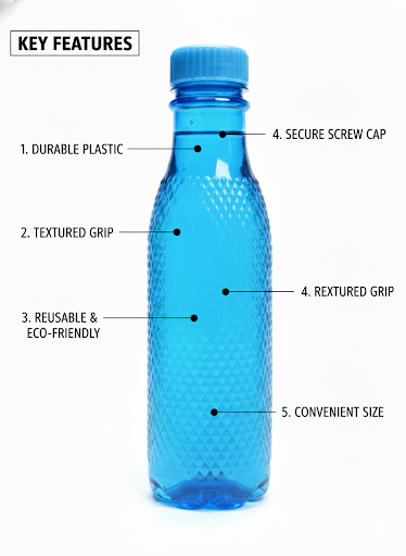 Blue Water Bottle 1 PEACE