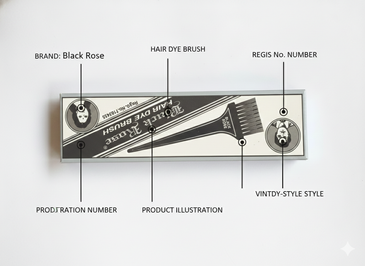 Professional Hair Coloring Brush for Salon & Home Use