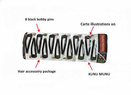 Premium Black Bobby Pins – Secure Hair Styling for Women & Girls