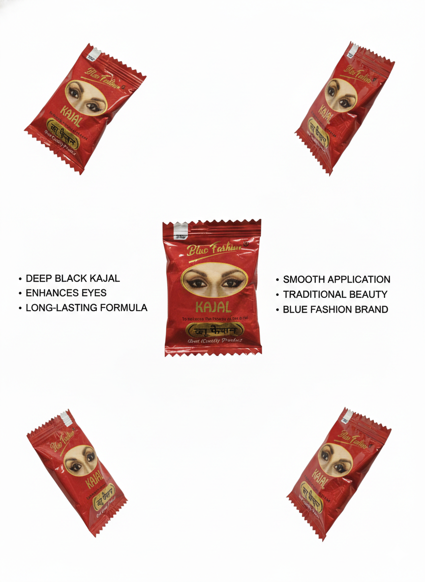 Deep Black Kajal – Long-Lasting Traditional Eye Makeup