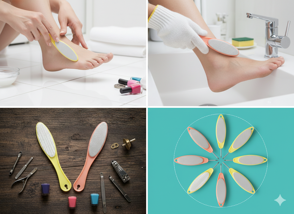 Dual-Sided Foot File Set for Callus Removal & Smooth Feet 1 pic
