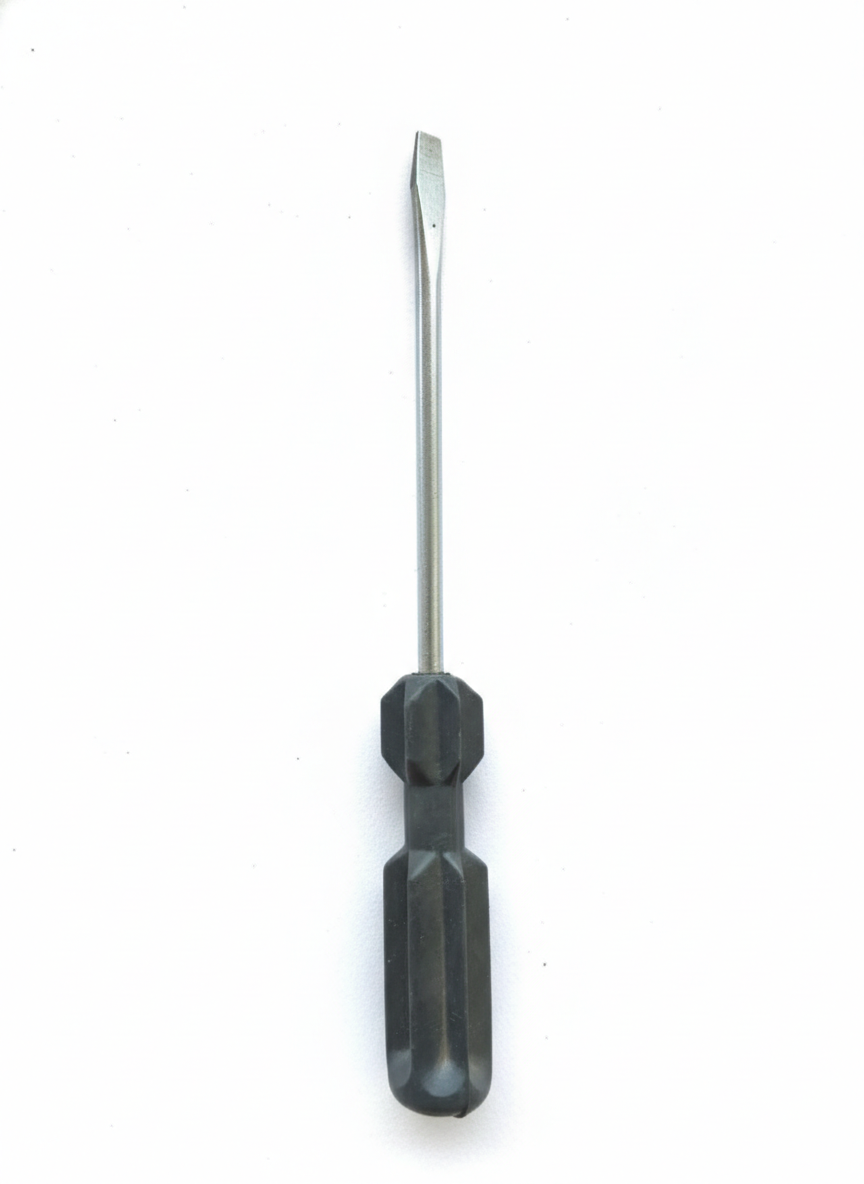 Flathead Screwdriver Tool | Slotted Screwdriver with Ergonomic Grip Handle 1 PEACE