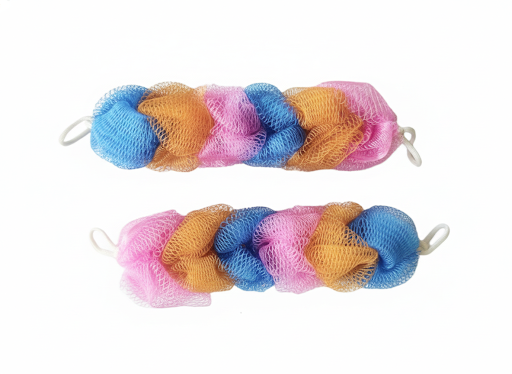 COLORFUL BATH LOOFAH SET