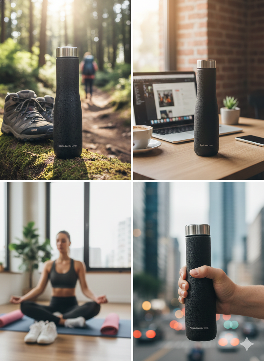 Crystal Stainless Steel Water Bottle