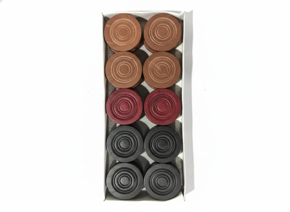 Traditional Carrom Board Coins