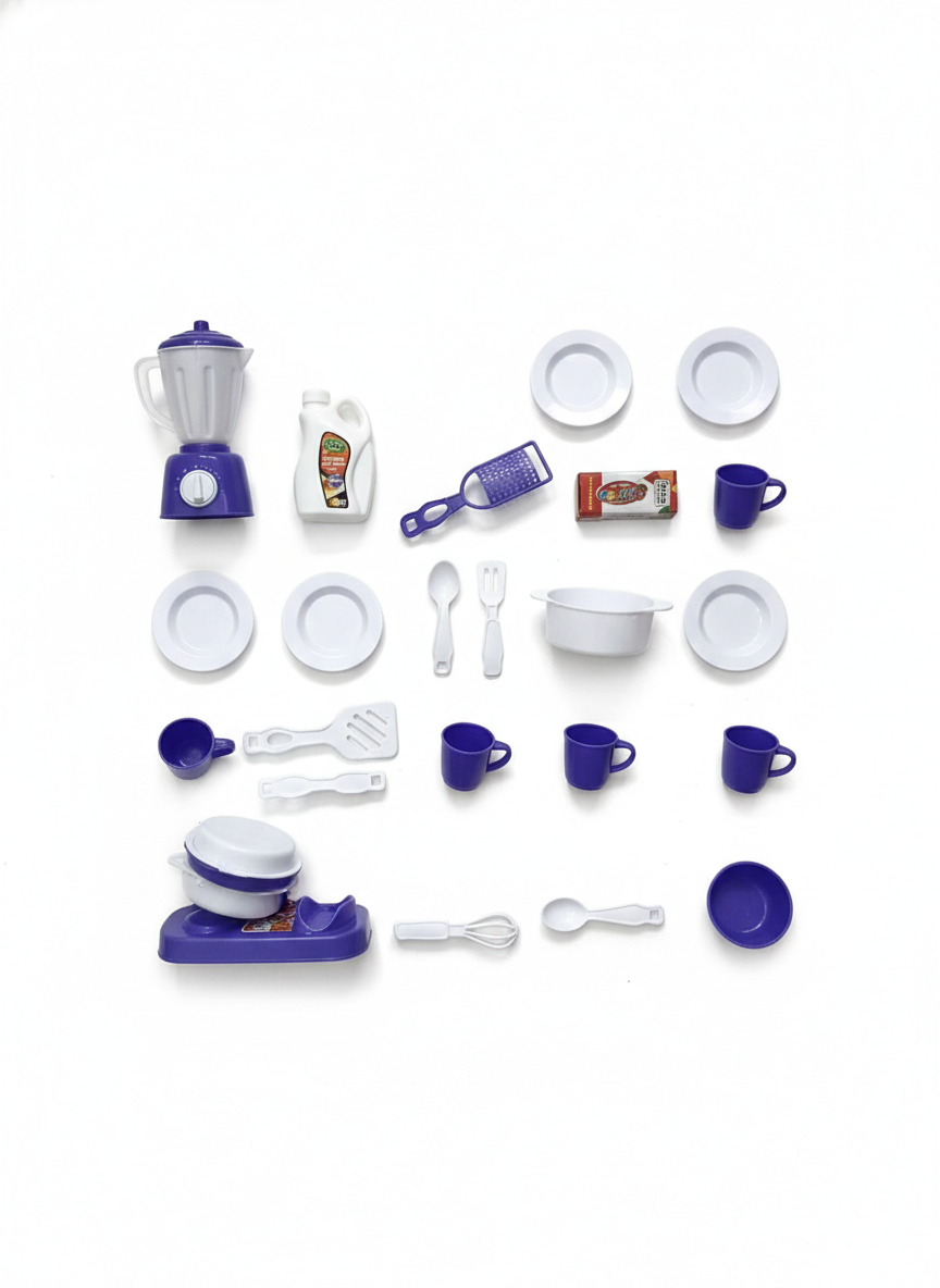 Mini Kitchen Toy Set for Boys & Girls | Educational Role Play Toy (Multicolor)
