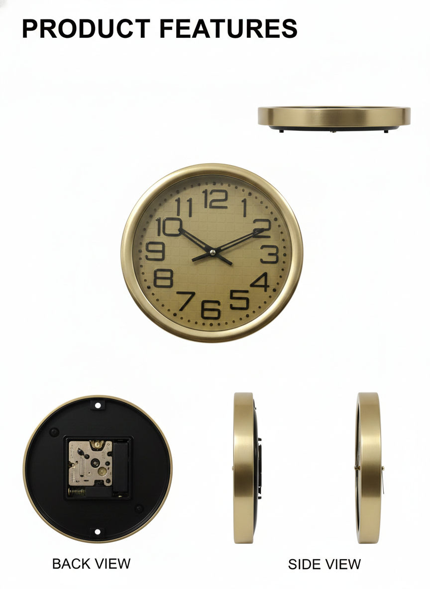 Elegant Round Shape Wall Clock