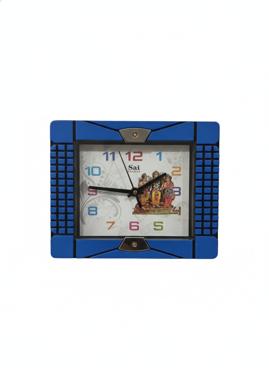 Square Analog Wall Clock with Quartz Movement