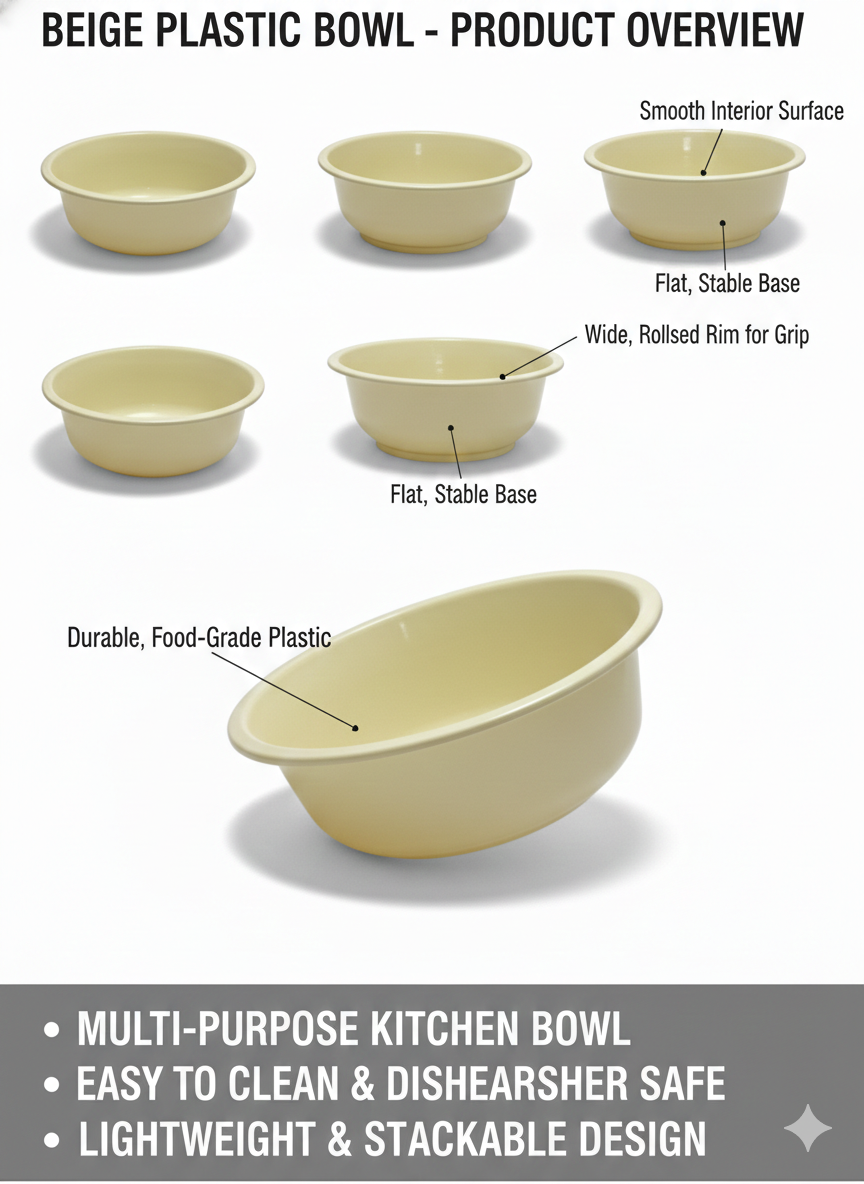 Durable BPA-Free Utility Bowl for Home & Kitchen