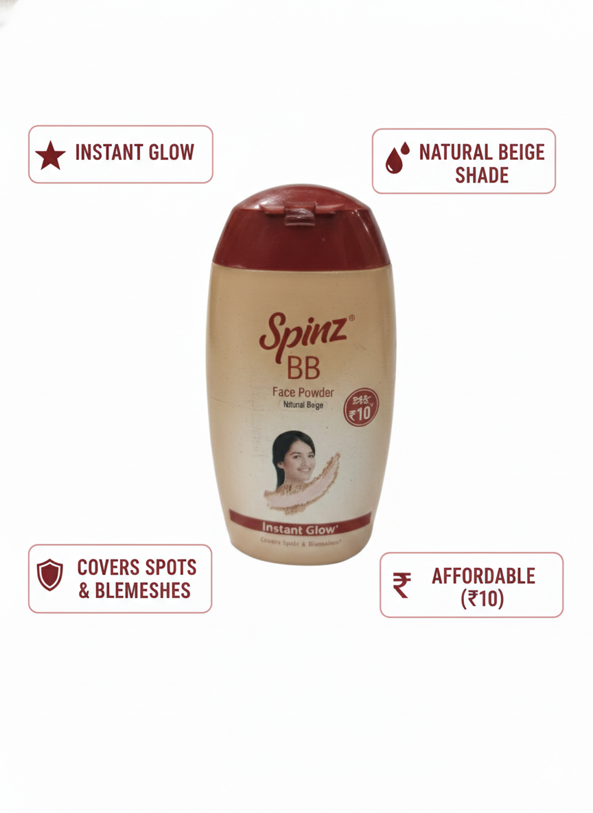 Spinz BB Face Powder – Natural Beige Shade