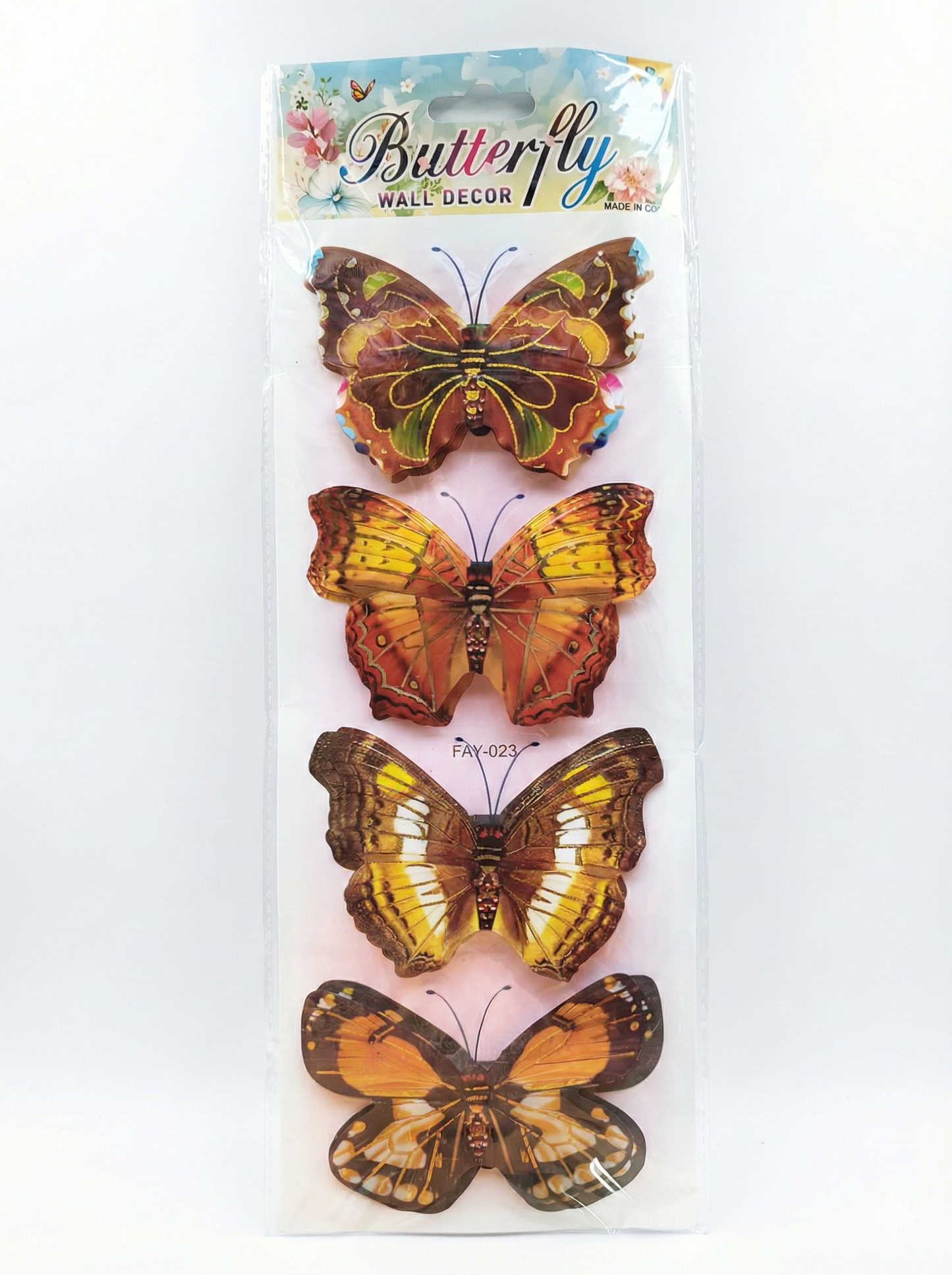 Butterfly Wall Décor – 4PCS Realistic Butterfly Wall Stickers for Room Décor,